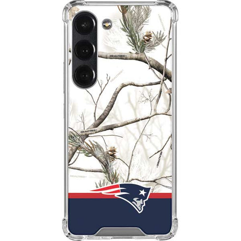 NFL Realtree Camo New England Patriots Galaxy S23 Clear Case