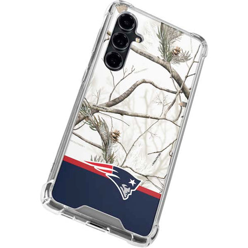 NFL Realtree Camo New England Patriots Galaxy S23 FE Clear Case