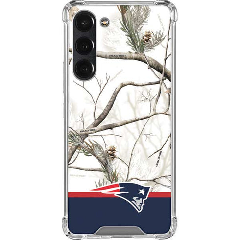 NFL Realtree Camo New England Patriots Galaxy S23 Plus Clear Case