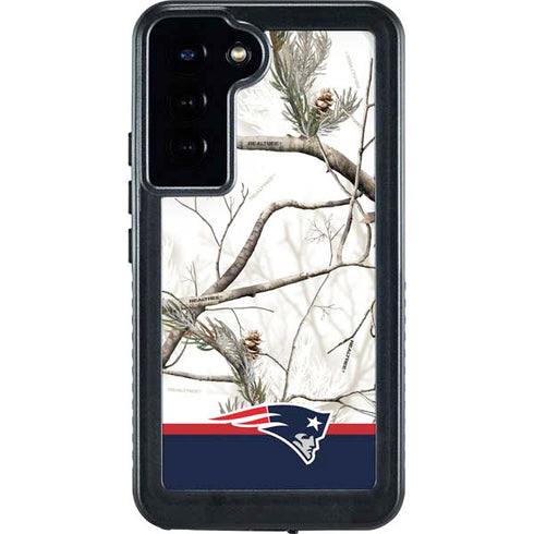 NFL Realtree Camo New England Patriots Galaxy S23 Plus Waterproof Case