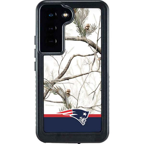 NFL Realtree Camo New England Patriots Galaxy S23 Waterproof Case