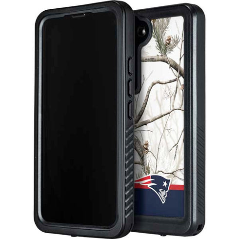 NFL Realtree Camo New England Patriots Galaxy S23 Waterproof Case