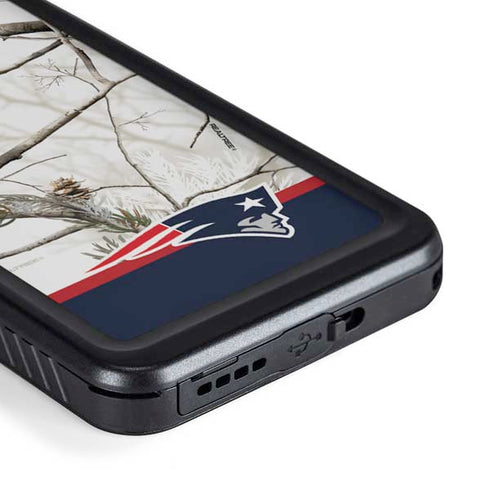 NFL Realtree Camo New England Patriots Galaxy S23 Waterproof Case