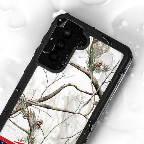 NFL Realtree Camo New England Patriots Galaxy S23 Waterproof Case