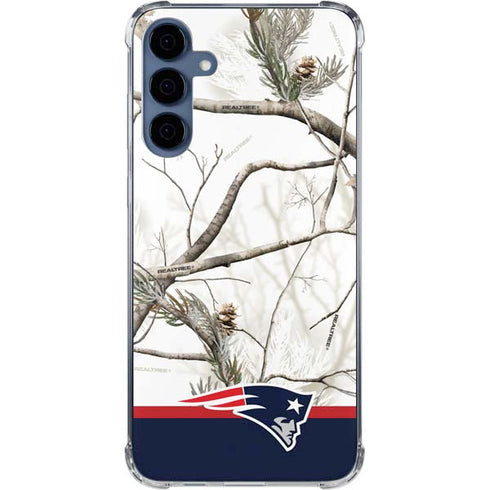 NFL Realtree Camo New England Patriots Galaxy S24 Clear Case