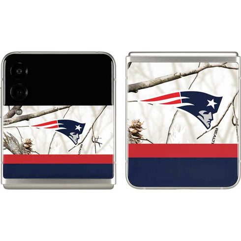 NFL Realtree Camo New England Patriots Galaxy Z Flip3 5G Skin