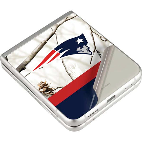 NFL Realtree Camo New England Patriots Galaxy Z Flip3 5G Skin