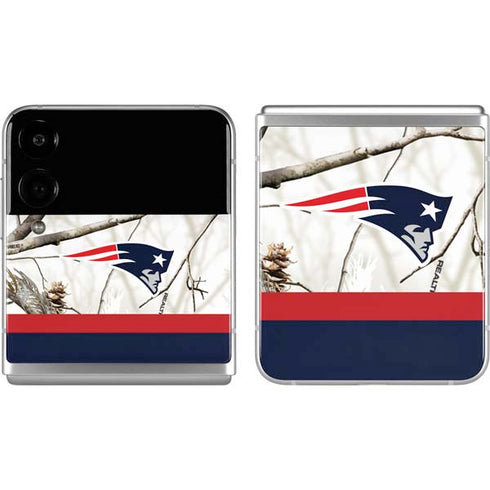 NFL Realtree Camo New England Patriots Galaxy Z Flip4 5G Skin