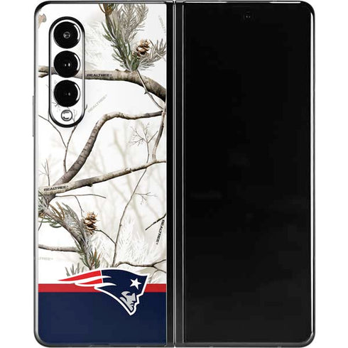 NFL Realtree Camo New England Patriots Galaxy Z Fold3 5G Skin