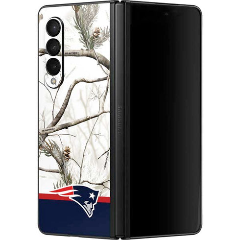 NFL Realtree Camo New England Patriots Galaxy Z Fold3 5G Skin
