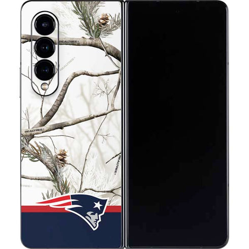 NFL Realtree Camo New England Patriots Galaxy Z Fold4 5G Skin