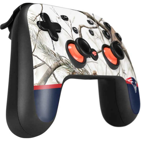 NFL Realtree Camo New England Patriots Google Stadia Controller Skin