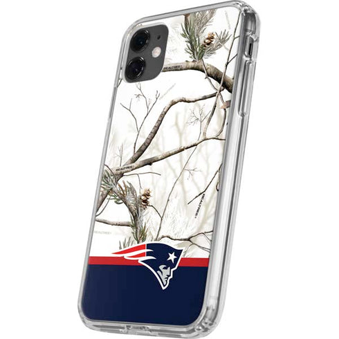 NFL Realtree Camo New England Patriots iPhone 11 Clear Case