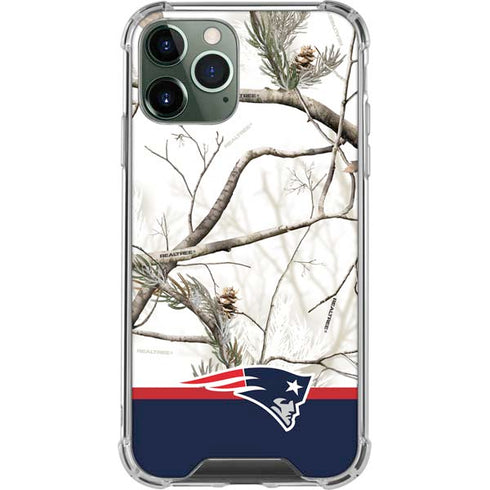 NFL Realtree Camo New England Patriots iPhone 11 Pro Max Clear Case