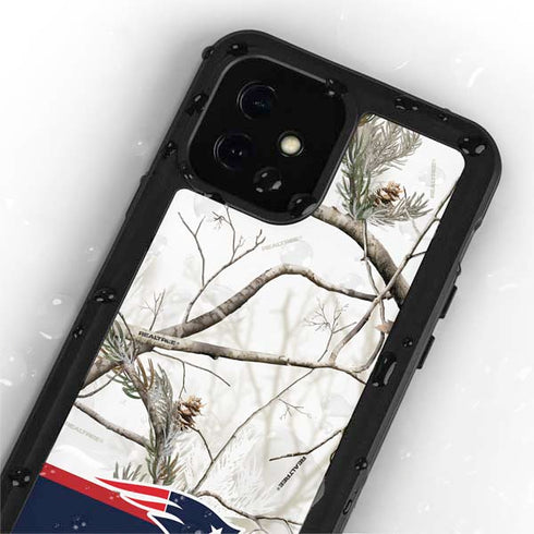 NFL Realtree Camo New England Patriots iPhone 12 Mini Waterproof Case