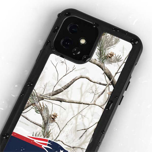 NFL Realtree Camo New England Patriots iPhone 12 Waterproof Case