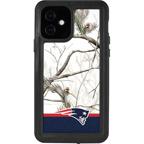 NFL Realtree Camo New England Patriots iPhone 12 Waterproof Case