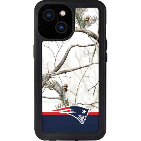 NFL Realtree Camo New England Patriots iPhone 13 Mini Waterproof Case