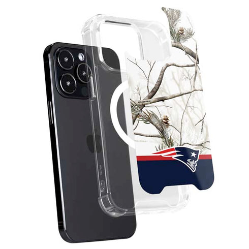 NFL Realtree Camo New England Patriots iPhone 13 Pro Max MagSafe Case