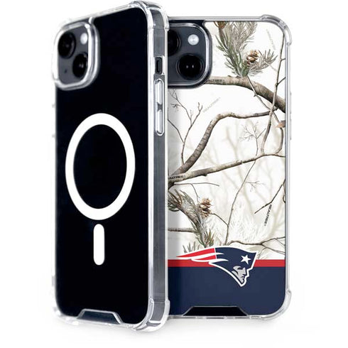 NFL Realtree Camo New England Patriots iPhone 15 Plus MagSafe Case