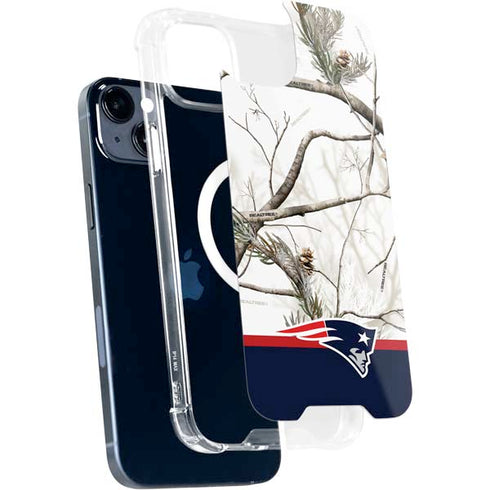 NFL Realtree Camo New England Patriots iPhone 15 Plus MagSafe Case
