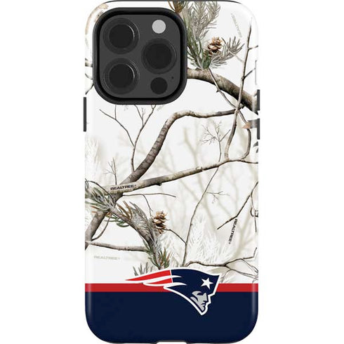 NFL Realtree Camo New England Patriots iPhone 15 Pro Impact Case