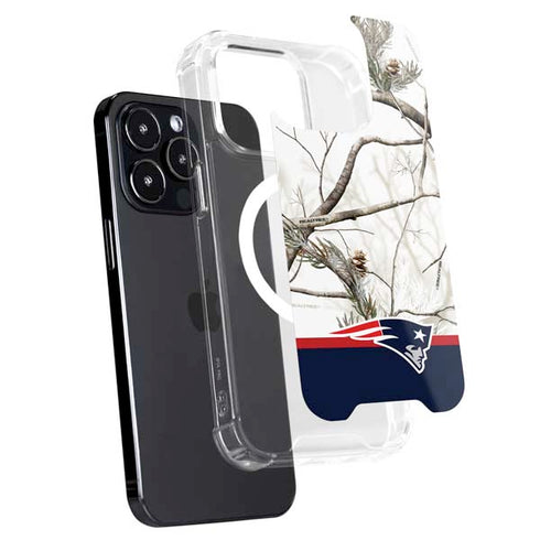 NFL Realtree Camo New England Patriots iPhone 14 Pro MagSafe Case