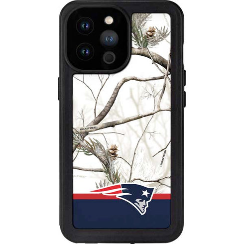 NFL Realtree Camo New England Patriots iPhone 14 Pro Max Waterproof Case
