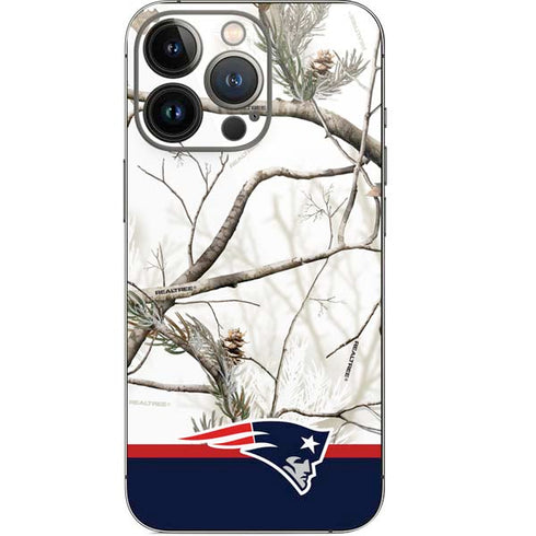 NFL Realtree Camo New England Patriots iPhone 14 Pro Skin