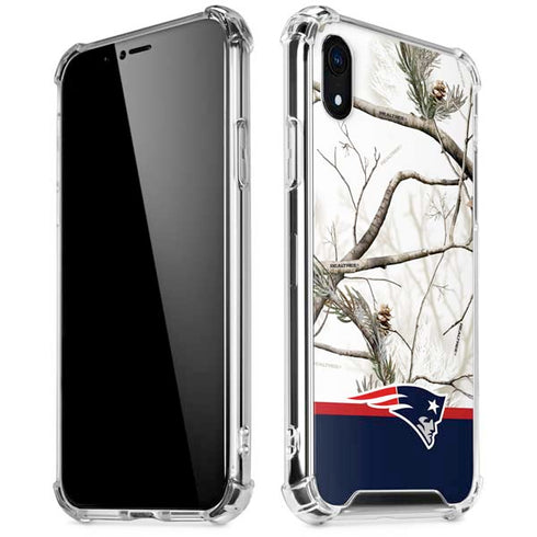 NFL Realtree Camo New England Patriots iPhone XR Clear Case