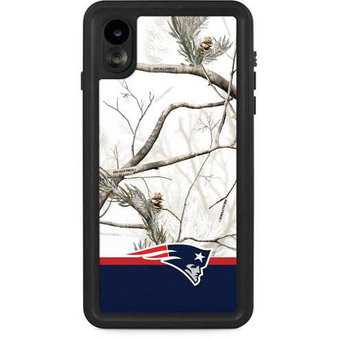 NFL Realtree Camo New England Patriots iPhone XR Waterproof Case