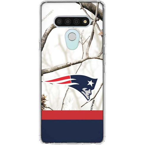 NFL Realtree Camo New England Patriots LG Stylo 6 Clear Case