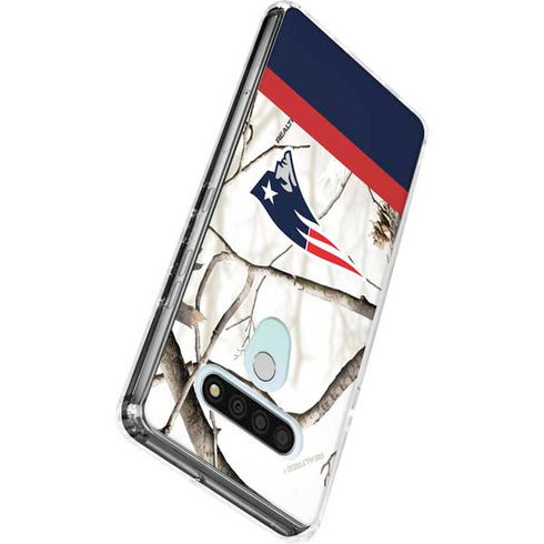 NFL Realtree Camo New England Patriots LG Stylo 6 Clear Case