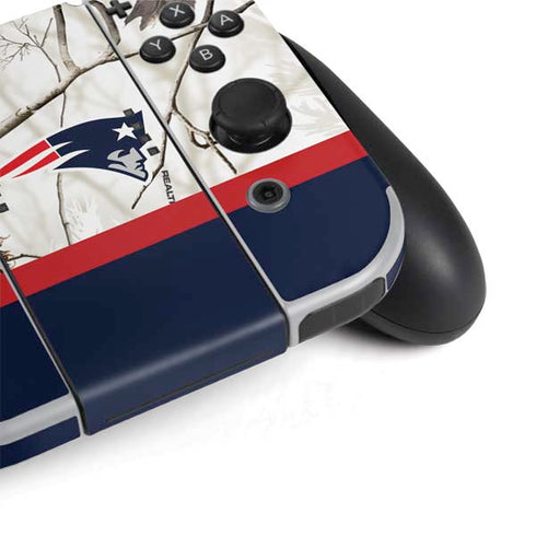 NFL Realtree Camo New England Patriots Nintendo Switch OLED (2021) Skin
