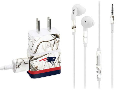 NFL Realtree Camo New England Patriots Phone Charger Skin