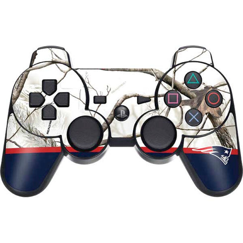 NFL Realtree Camo New England Patriots PS3 Dual Shock wireless controller Skin