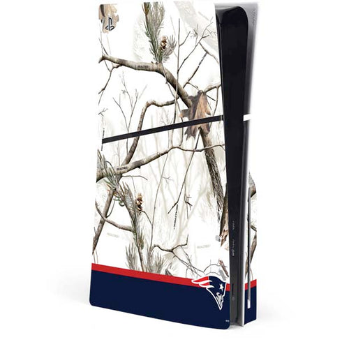 NFL Realtree Camo New England Patriots PS5 Slim Disk Console Skin