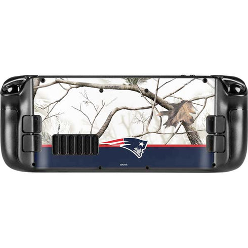 NFL Realtree Camo New England Patriots Steam Deck Handheld Gaming Computer Skin