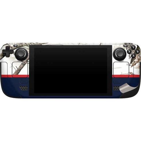 NFL Realtree Camo New England Patriots Steam Deck Handheld Gaming Computer Skin