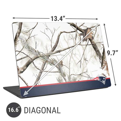 NFL Realtree Camo New England Patriots Universal Laptop 16.6in (13.4 x 9.7in) Skin
