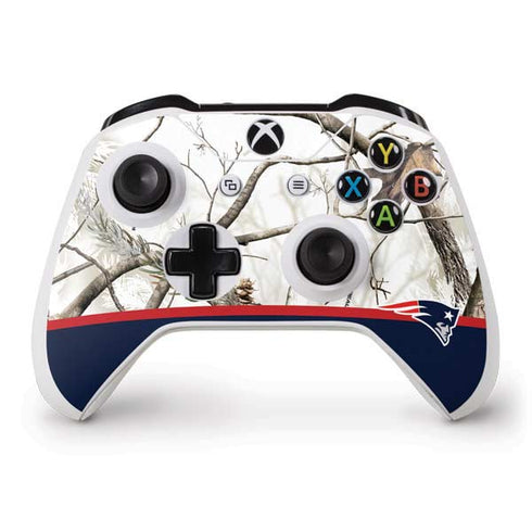 NFL Realtree Camo New England Patriots Xbox One S Controller Skin