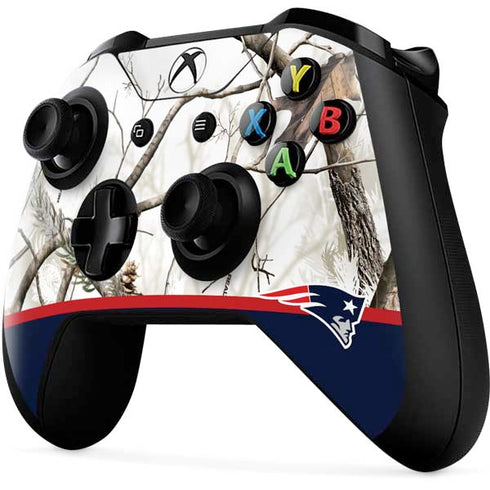 NFL Realtree Camo New England Patriots Xbox One X Controller Skin