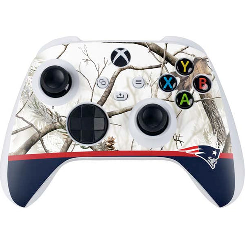 NFL Realtree Camo New England Patriots Xbox Series S Controller Skin