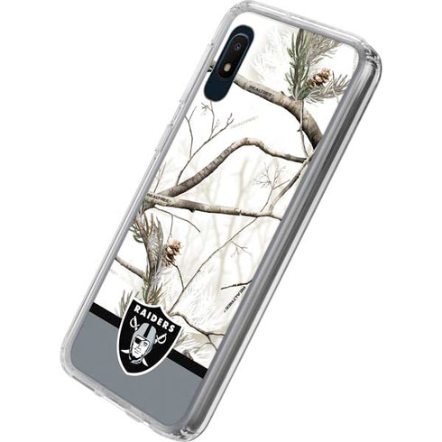NFL Realtree Camo Las Vegas Raiders Galaxy A10e Clear Case