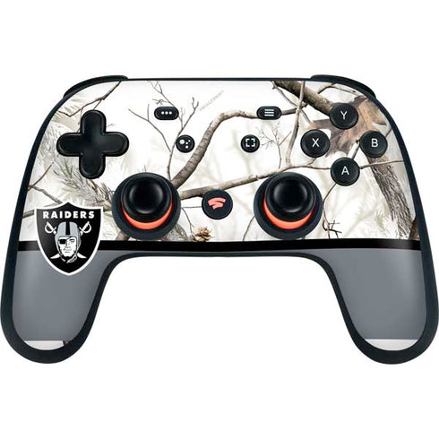 NFL Realtree Camo Las Vegas Raiders Google Stadia Controller Skin