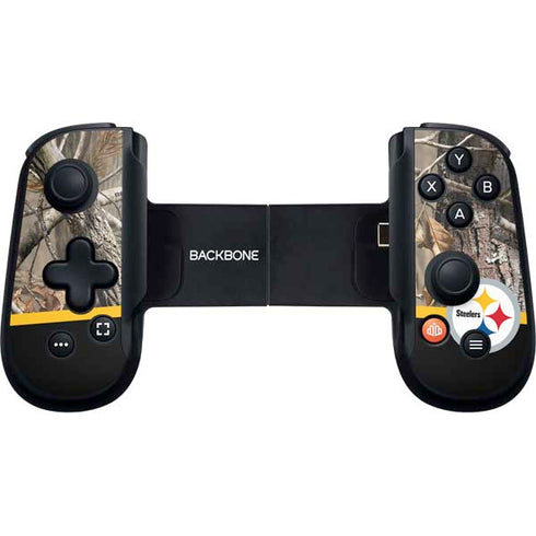 NFL Realtree Camo Pittsburgh Steelers Backbone One for iPhone Game Controller Skin
