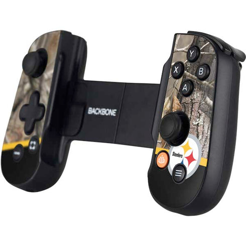 NFL Realtree Camo Pittsburgh Steelers Backbone One for iPhone Game Controller Skin