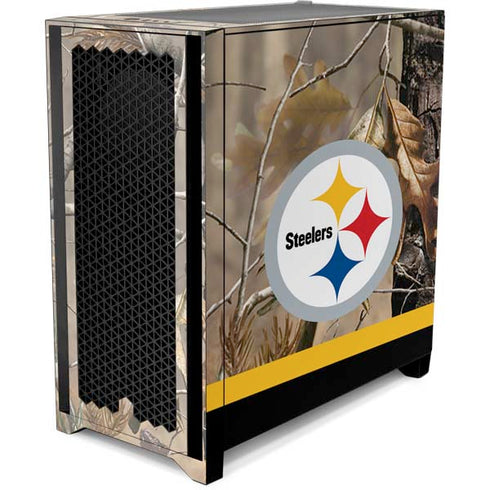 NFL Realtree Camo Pittsburgh Steelers Corsair 4000D Tempered Glass Mid-Tower ATX Case Skin