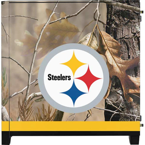 NFL Realtree Camo Pittsburgh Steelers Corsair 4000D Tempered Glass Mid-Tower ATX Case Skin