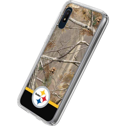 NFL Realtree Camo Pittsburgh Steelers Galaxy A10e Clear Case